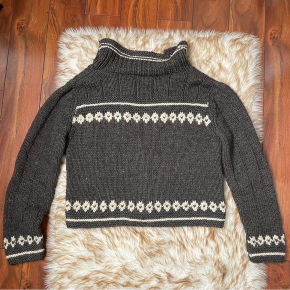 Sundance chunky Alpaca/merino wool cardigan - Picture 6 of 9